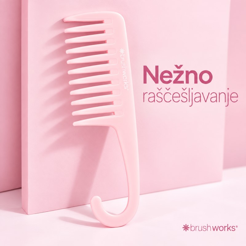 Cesalj sa sirokim zupcima za mokru i kovrdzavu kosu Brushworks