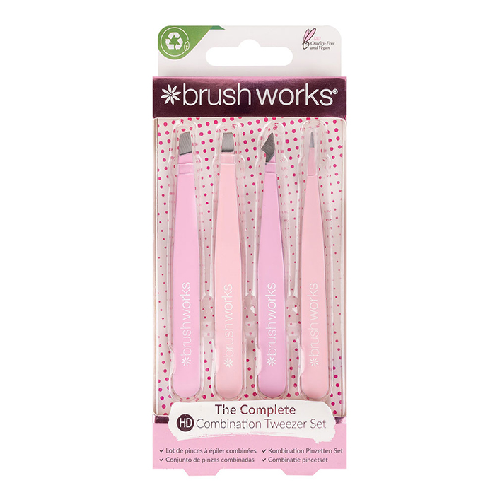Kombinovani set pinceta - ružičasti 4 komada HD Brushworks | BRUSHWORKS |Kozmo Shop Online