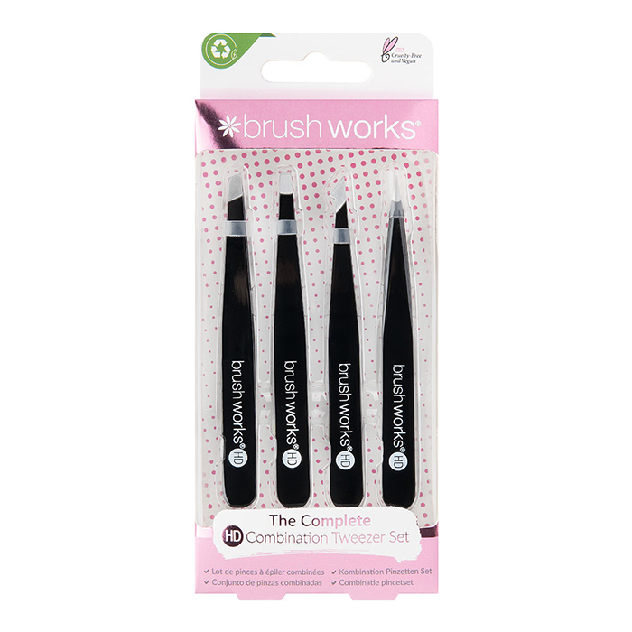 Kombinovani set pinceta - crni 4 komada HD Brushworks| BRUSHWORKS |Kozmo Shop Online