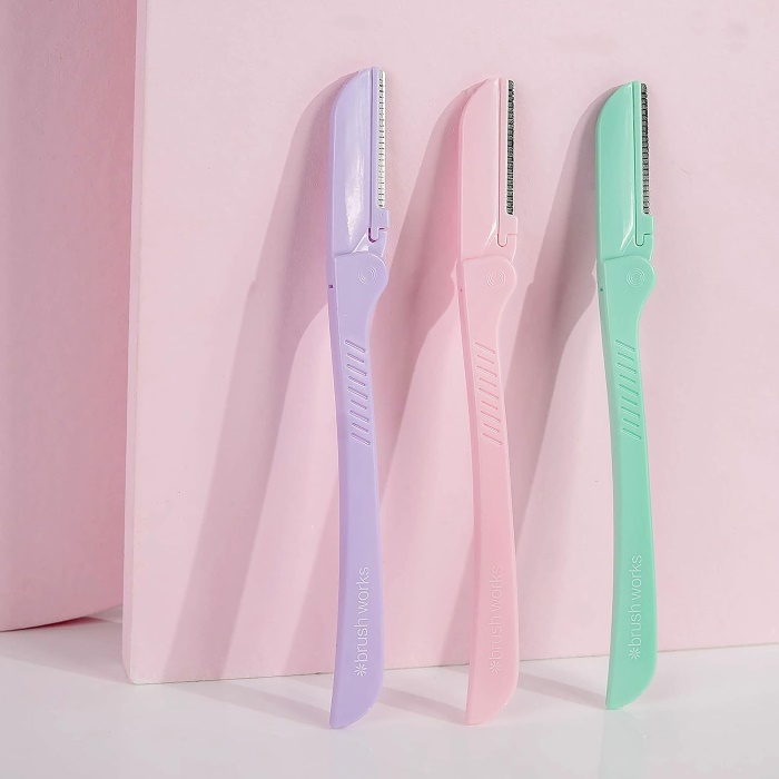 Precizan trimer za obrve - pastelni 3x1 Brushworks 5060455149698 | BRUSHWORKS |Kozmo Shop Online