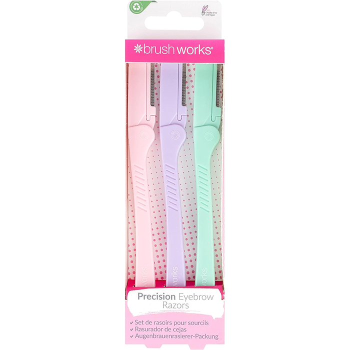 Precizan trimer za obrve - pastelni 3x1 Brushworks 5060455149698 | BRUSHWORKS |Kozmo Shop Online