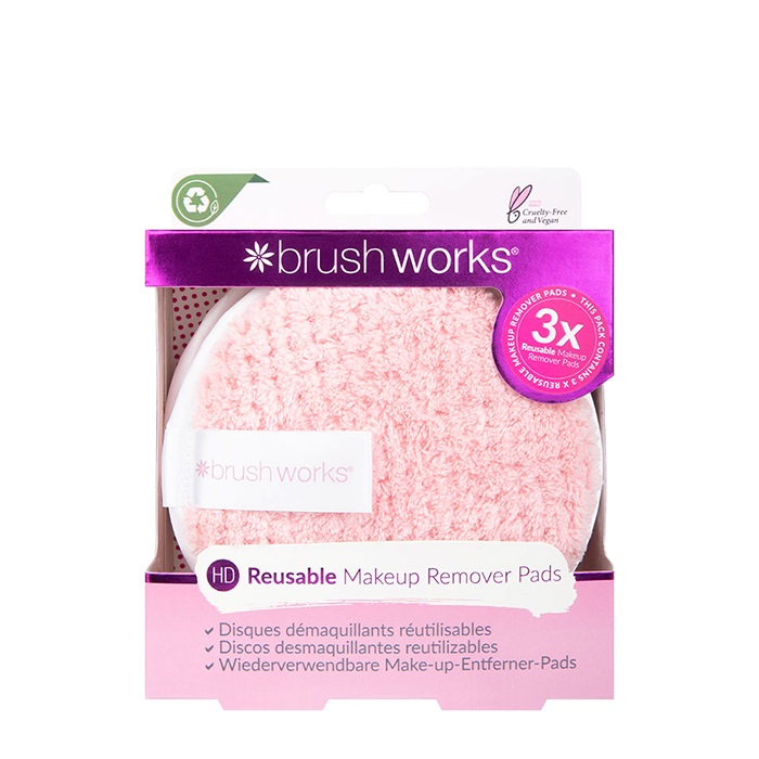 Jastučići za skidanje šminke za višekratnu upotrebu 3x1 kom. 5060455147489 | BRUSHWORKS |Kozmo Shop Online