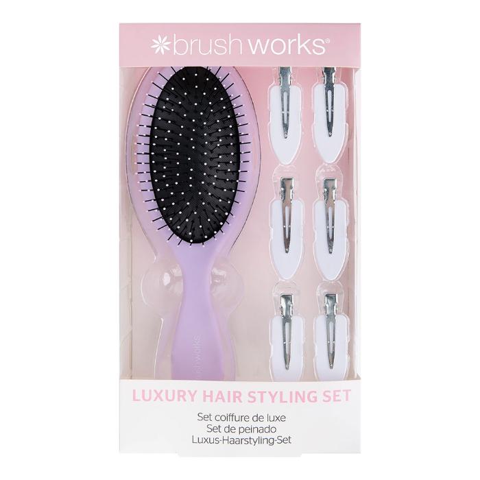 Luksuzni ljubičasti set za oblikovanje kose 5060903874677 | Brushworks | kozmo.rs
