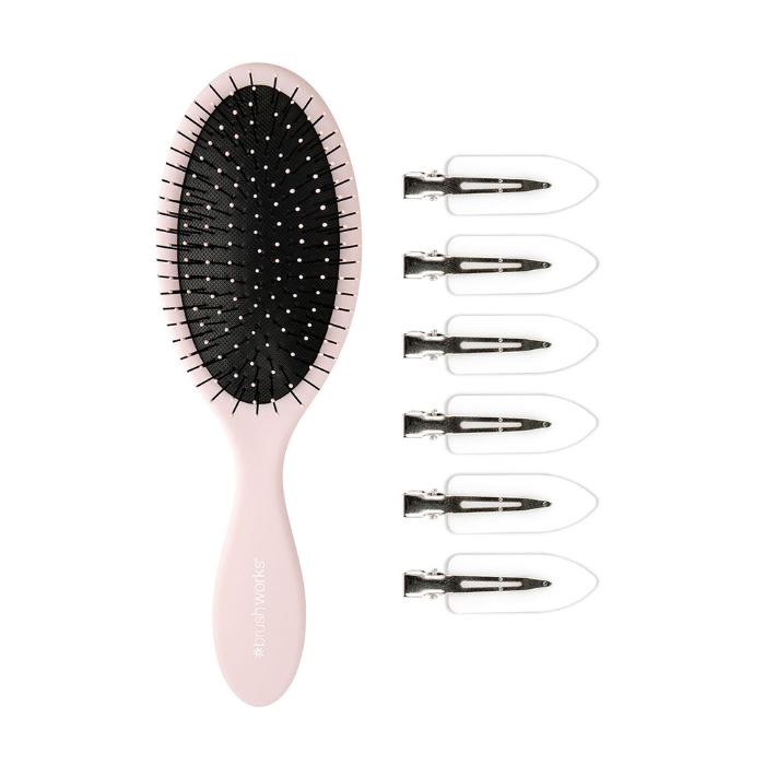 Luksuzni ružičasti set za oblikovanje kose 5060903874646 | Brushworks | kozmo.rs