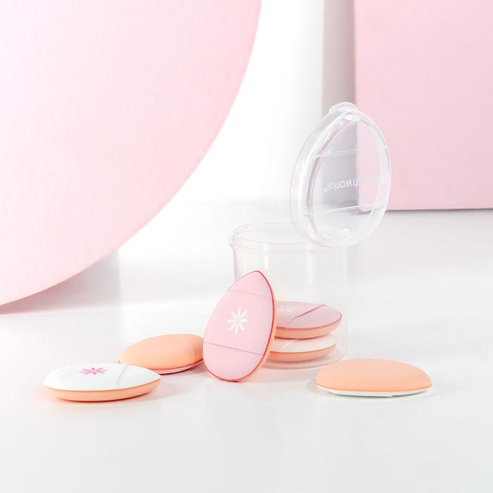 Mini sunđerasti jastuci za šminkanje 6 pack 5056682800495 ∣ Brushworks ∣ kozmo.rs