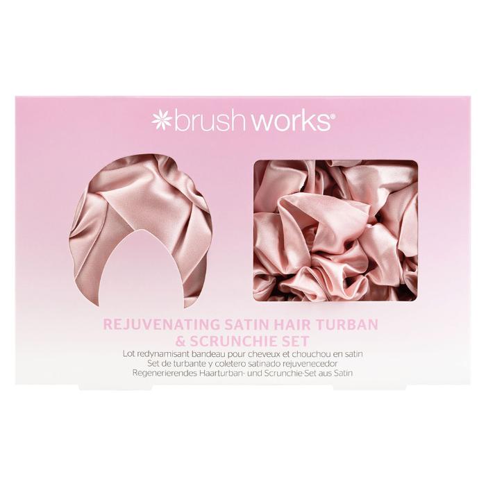 Set satenski turban i gumica za podmlađivanje kose 5060903873113 | Brushworks | kozmo.rs