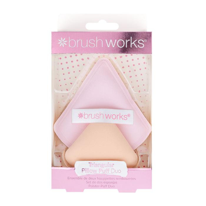 Trouglasti sunđer za nanošenje pudera 2 kom. 5056682800464 ∣ Brushworks ∣ kozmo.rs