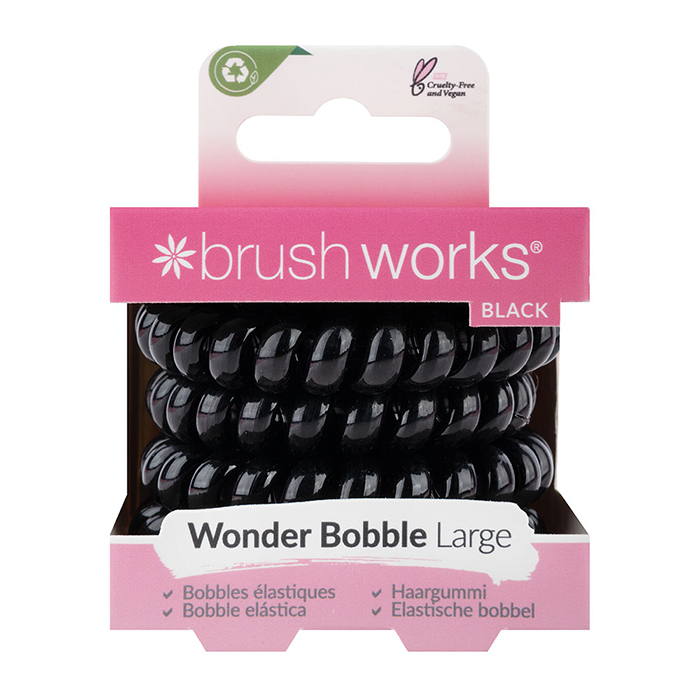 Crne Gumice Za Kosu Velike – 5kom Wonder | BRUSHWORKS | Kozmo Online