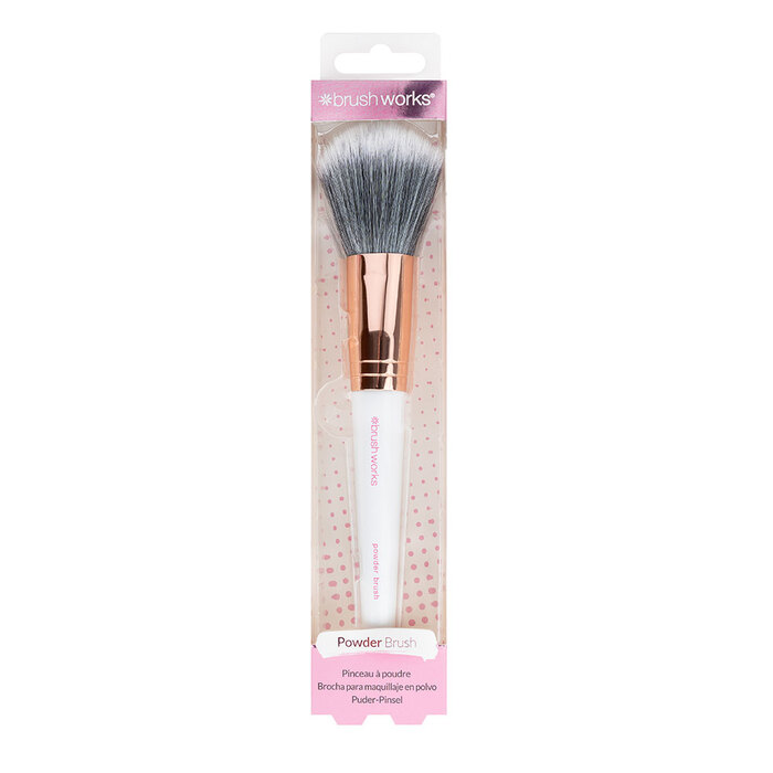 Cetkica za puder White i Gold 5060455146154| BRUSHWORKS | Kozmo Online