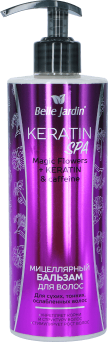 Balzam za suvu i ostecenu kosu micelarni - Magično cveće i Keratin  500 ml | Belle Jardin | Kozmo