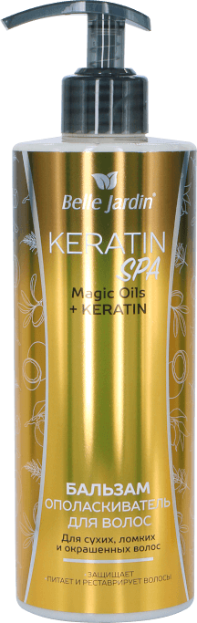 Balzam za suvu i tanku kosu Magično ulje i Keratin KERATIN SPA 500 ml | Belle Jardin Cosmetics | Kozmo