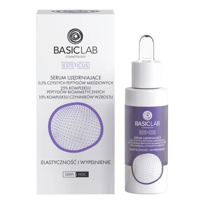 BasicLab Anti-Age Serum za Lice sa 0,5% Peptida Bakra i Hijaluronskom Kiselinom 30ml | 5904639170637 | Kozmo
