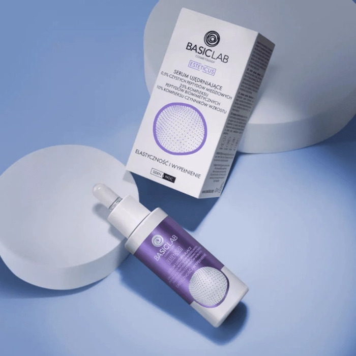 BasicLab Anti-Age Serum za Lice sa 0,5% Peptida Bakra i Hijaluronskom Kiselinom 30ml | 5904639170637 | Kozmo