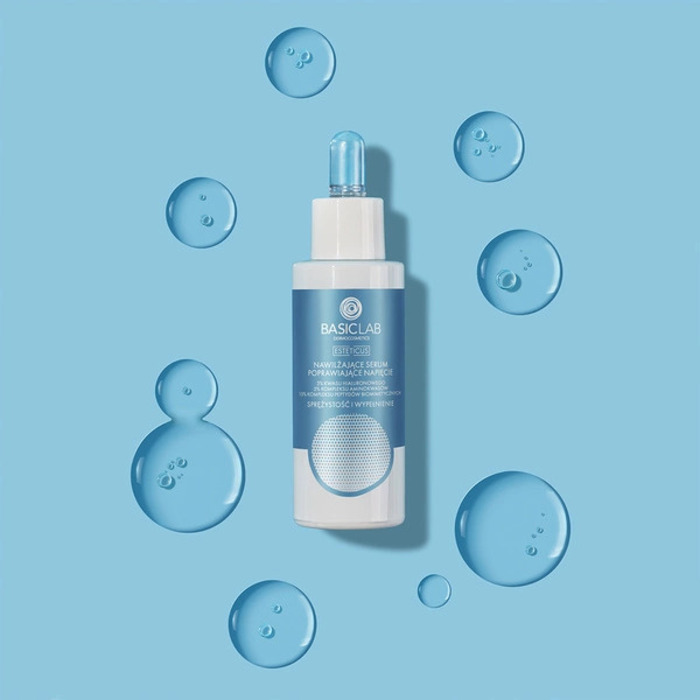 BasicLab Anti-age serum za lice sa hijaluronskom kiselinom i peptidima | Kozmo - 5904639174079 