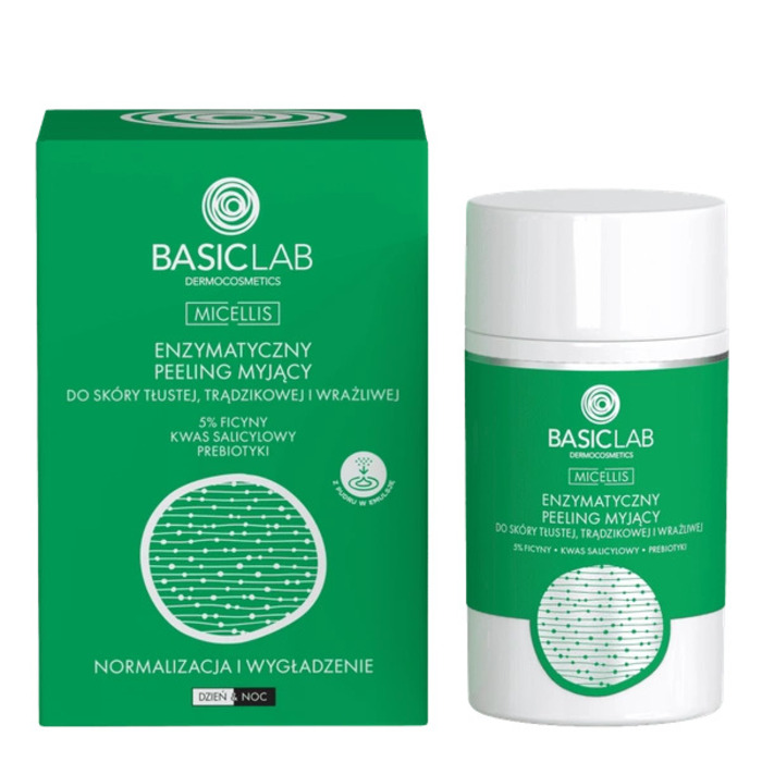 BasicLab BasicLab Enzimski Piling Protiv Akni za Masnu i Osetljivu Kož 35ml | 5904639174260 | Kozmo