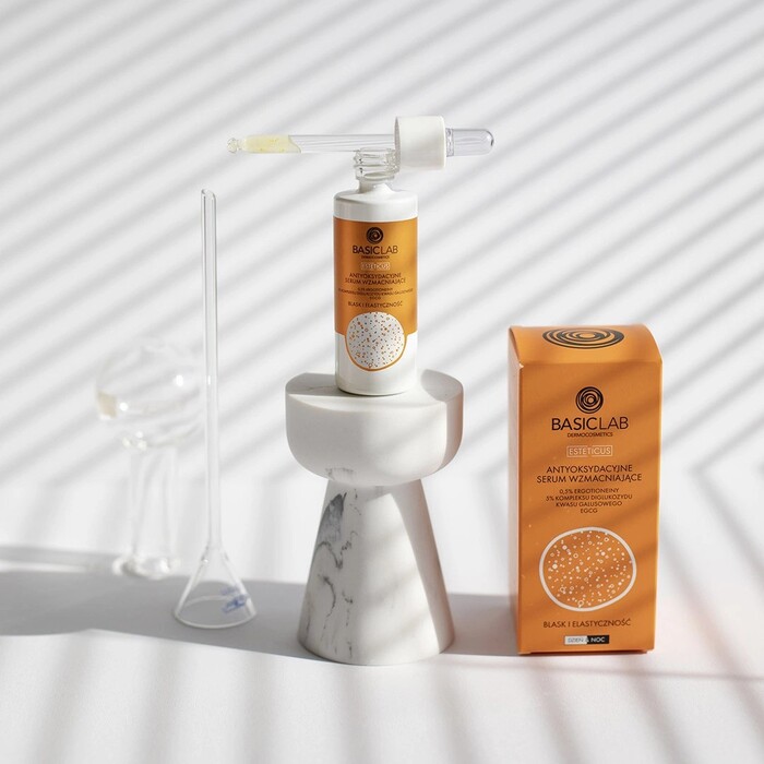 BasicLab Anti-age Serum za Lice protiv Fleka sa Antioksidansima 30ml - 5904639174406 - Kozmo