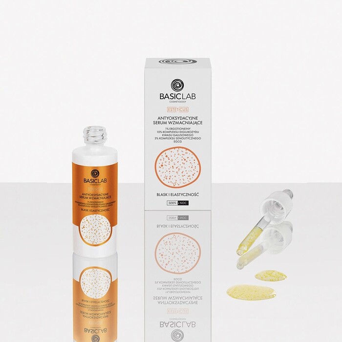 BasicLab Anti-age serum za lice sa antioksidansima i Q10 protiv fleka i bora 30ml - 5904639174413 - Kozmo