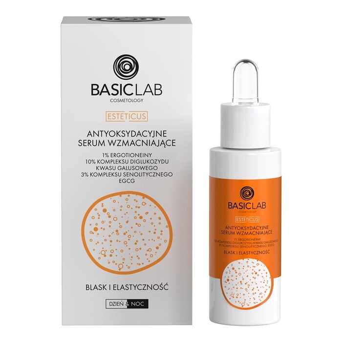 BasicLab Anti-age serum za lice sa antioksidansima i Q10 protiv fleka i bora 30ml - 5904639174413 - Kozmo