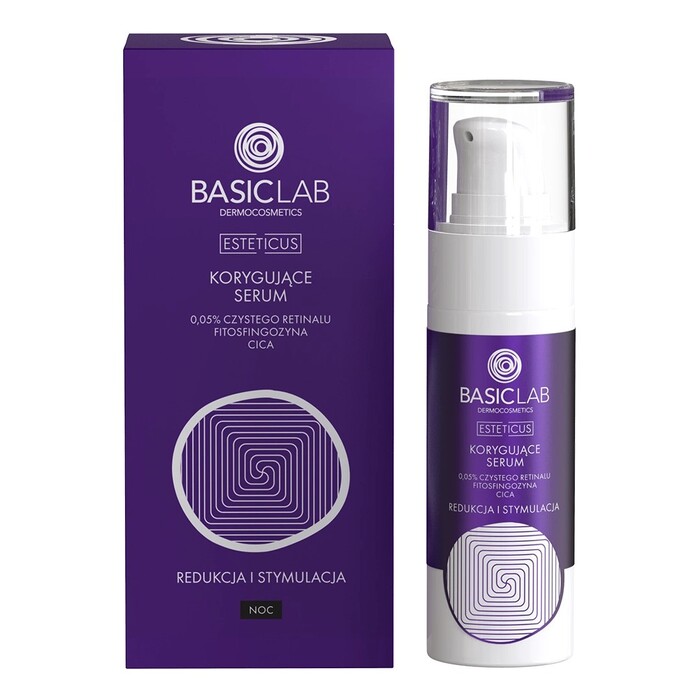 BasicLab Korektivni Serum za Lice protiv Bora i Akni  | Kozmo | 5904639174727