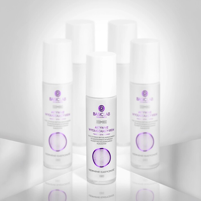 BasicLab Anti-age dnevna krema za lice sa bakarnim peptidima 0,3% protiv bora - 5904639175427 - Kozmo