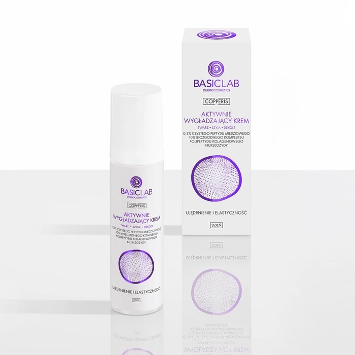 BasicLab Anti-age dnevna krema za lice sa bakarnim peptidima 0,3% protiv bora - 5904639175427 - Kozmo