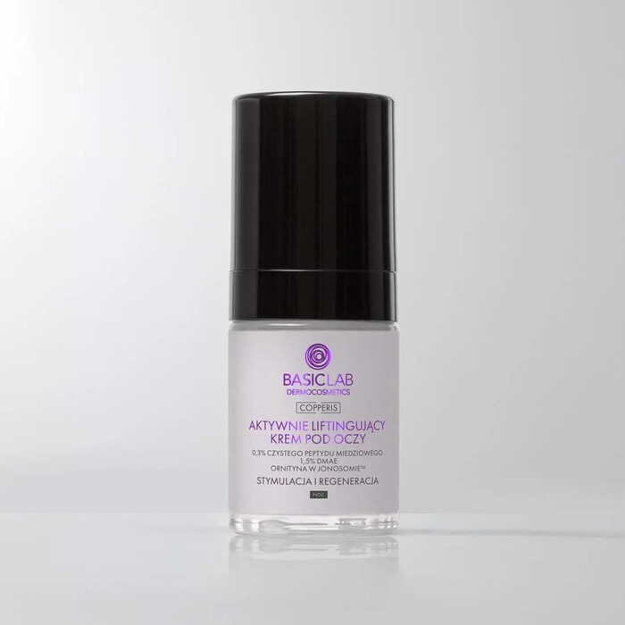 Basic Lab Anti-age noćna lifting krema za područje oko očiju sa bakarnim peptidima 0,3% 18ml - 5904639175472 - Kozmo