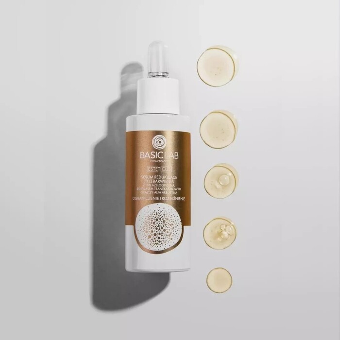 BasicLab Serum Protiv Fleka i Melazme Sa Traneksamskom Kiselinom - Ujednačavanje Tena 30ml | 5907637951567 | Kozmo