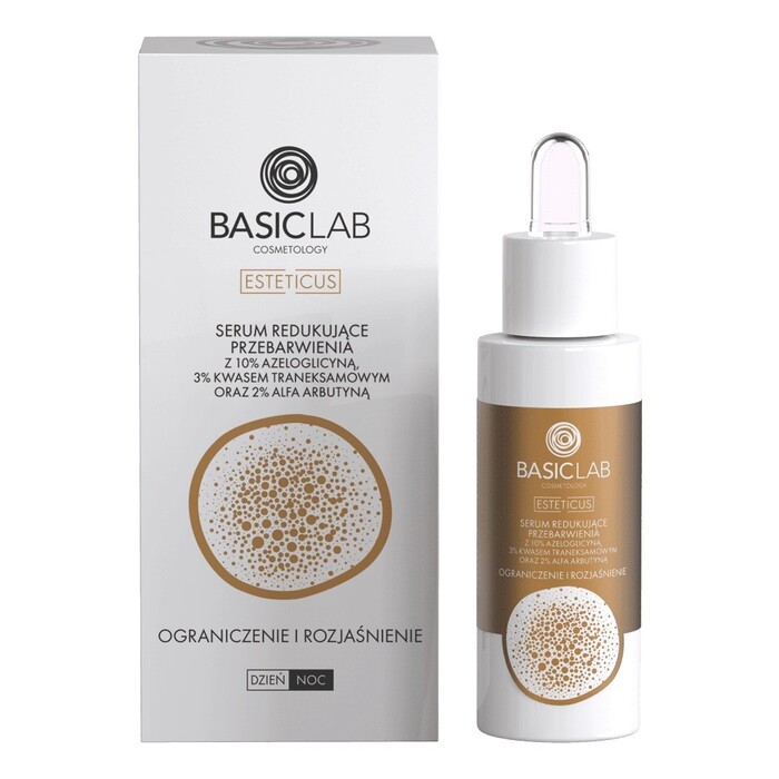 BasicLab Serum Protiv Fleka i Melazme Sa Traneksamskom Kiselinom - Ujednačavanje Tena 30ml | 5907637951567 | Kozmo