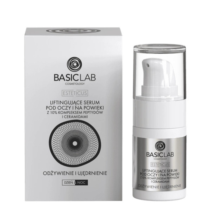 BasicLab Anti-Age Serum za Područje Oko Očiju sa 10% Peptida i Ceramidima 15ml | 5907637951673 | Kozmo