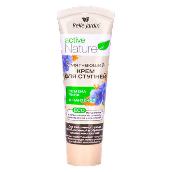 Krema za stopala i ispucale pete sa ekstraktom semena lana i D-pantenolom ACTIVE NATURE ECO 85 ml | Belle Jardin |Kozmo