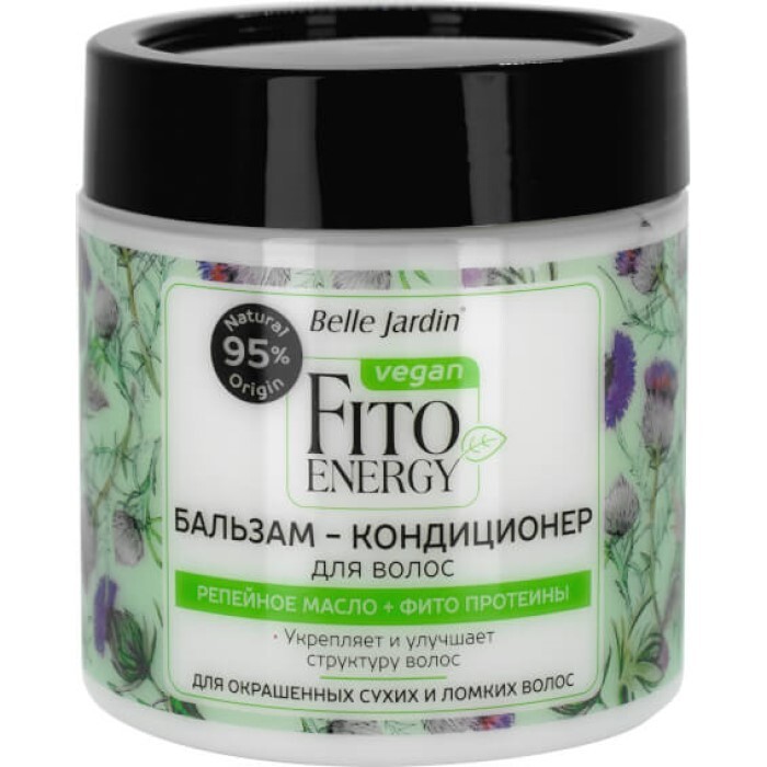 Balzam i regenerator protiv opadanja kose - ulje čička i proteini svile FITO ENERGIA 450 ml | Belle Jardin Cosmetics | Kozmo 