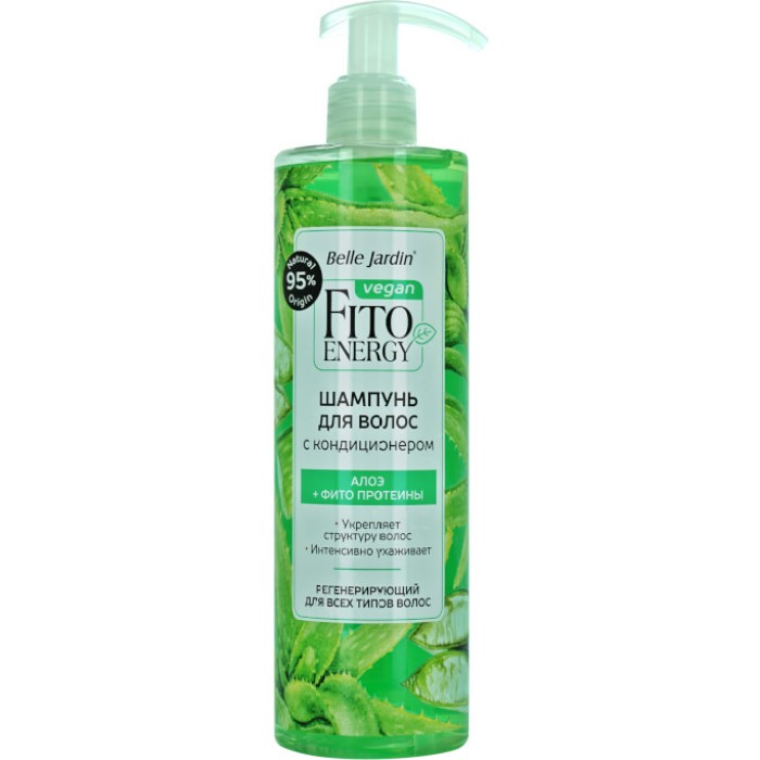 Šampon i balzam za suvu i farbanu kosu - aloja i keratin FITO ENERGIA 420 ml | Belle Jardin | Cosmetics | Kozmo