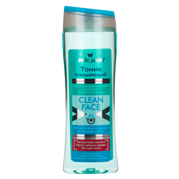Antibakterijski tonik za čišćenje lica protiv akni i mitisera CLEAN FACE 250 ml | Belle Jardin Cosmetics | Kozmo
