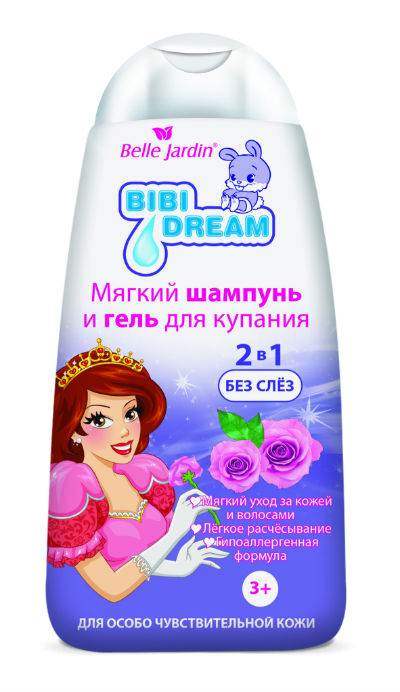 Kupka i šampon za negu osetljive dečje kože i kose sa mirisom ruže BIBI DREAM 300 ml | Belle Jardin | Cosmetics | Kozmo