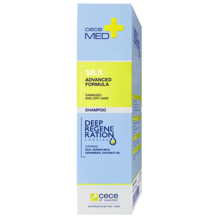 Hidratantni šampon za suvu i oštećenu kosu sa svilom Silk Damaged & Dry Hair Silk 300ml | Cece Med | Kozmo