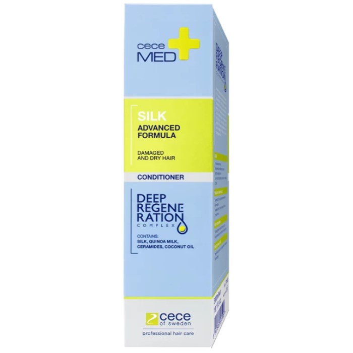 Regenerator za suvu i oštećenu kosu sa svilom Silk Damaged & Dry Hair Silk 300ml | Cece Med | Kozmo