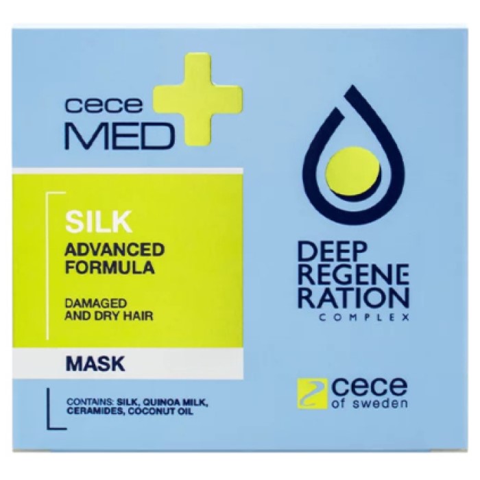 Maska za suvu i oštećenu kosu sa svilom Silk Damaged & Dry Hair Silk 300ml | Cece Med | Kozmo