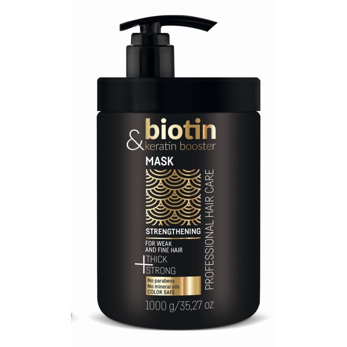 Maska za Jačanje Kose sa Keratinom i Biotinom BIOTIN &KERATIN BOOSTER 1000ml | CHANTAL | Kozmo Shop Online