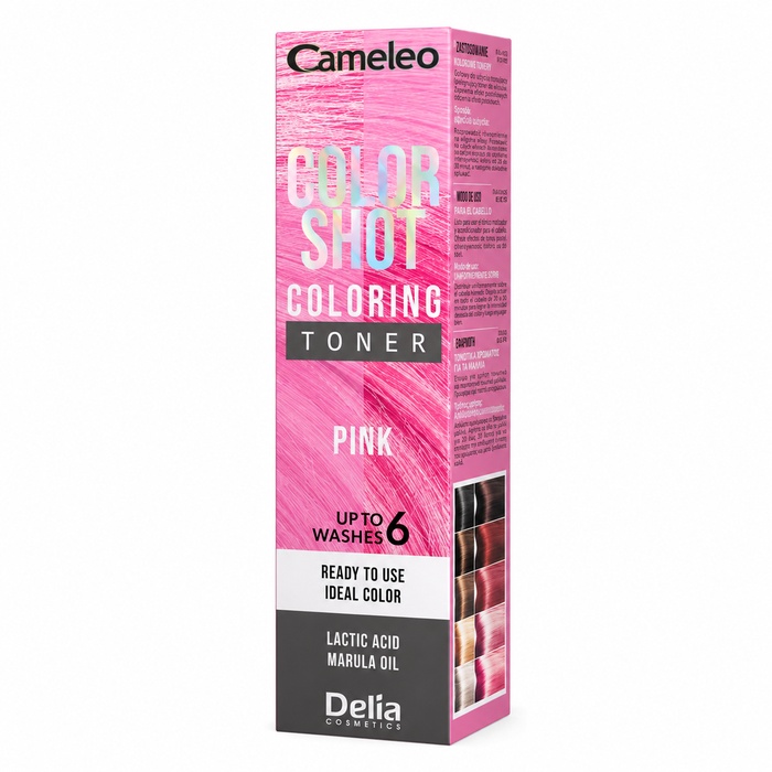 Cameleo Color Shot toner za kosu Pink 60 ml – Delia Cosmetics – Kozmo