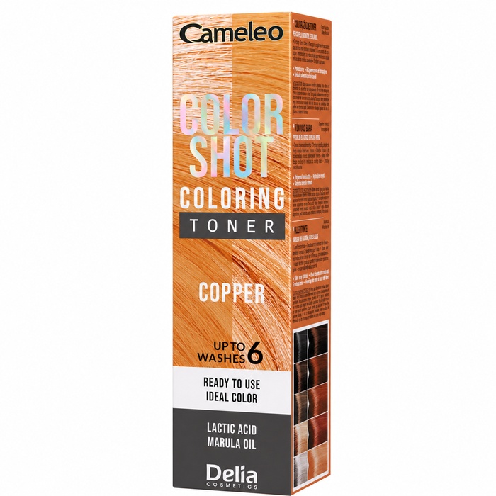 Cameleo Color Shot toner za kosu Copper 60 ml – Delia Cosmetics – Kozmo