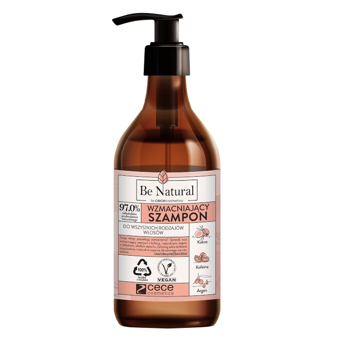 Šampon za jačanje kose sa kofeinom, arganovim i kokosovim uljem 270ml | Be Natural | CECE | Cosmetics | Kozmo