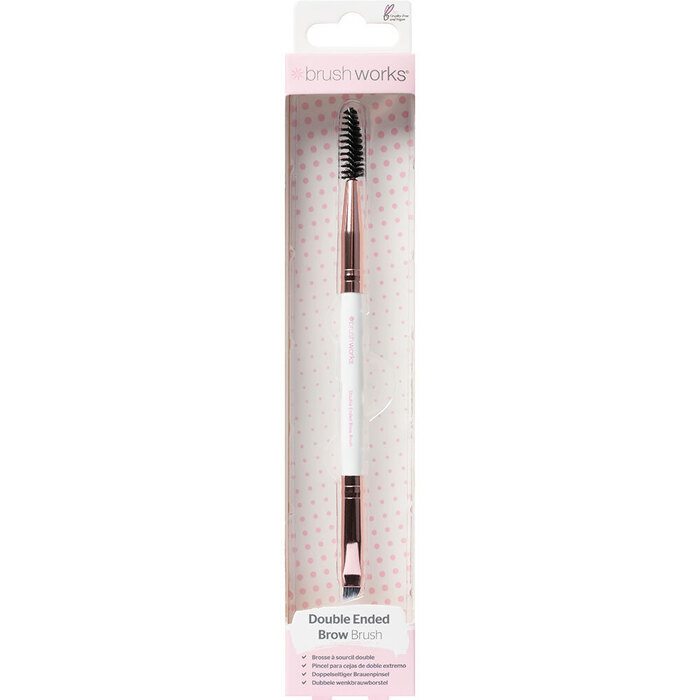 Četkica za obrve i trepavice White i Gold 5060455146857| BRUSHWORKS | Kozmo Online