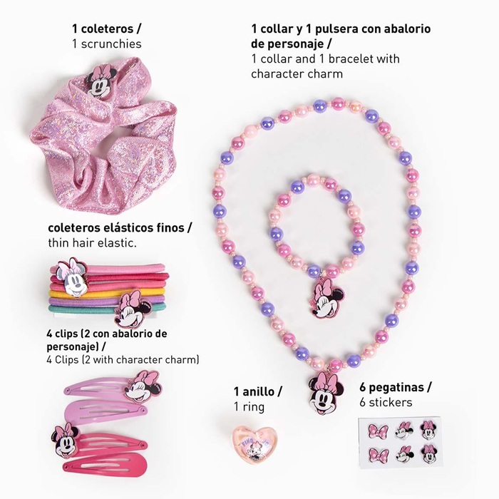 Disney Minnie Mouse Beauty Set – Set nakita i aksesoara za kosu | Kozmo