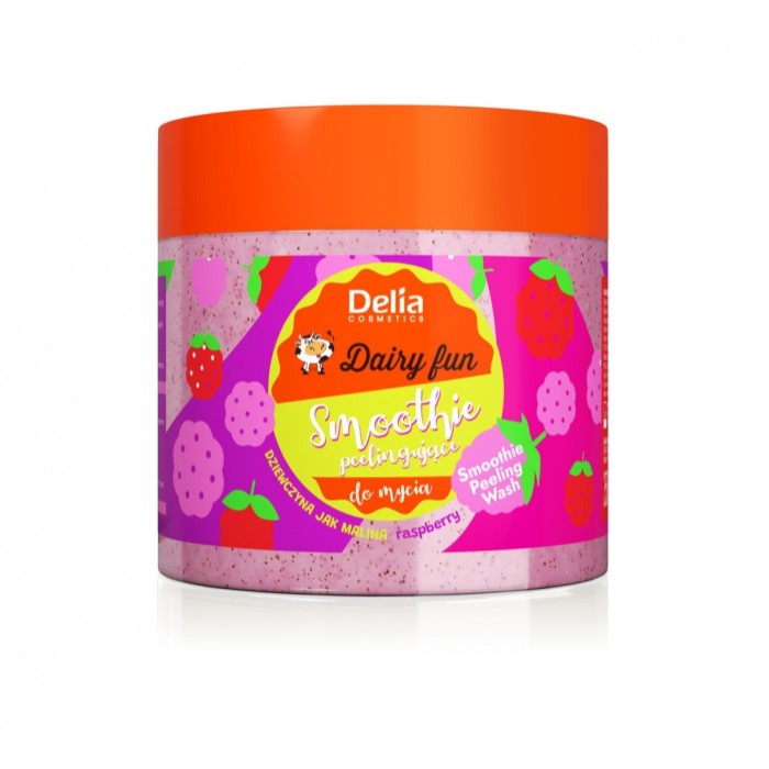 Piling žele za telo sa eteričnim uljem maline Dairy Fun 350 g  | DELIA Cosmetics | Kozmo