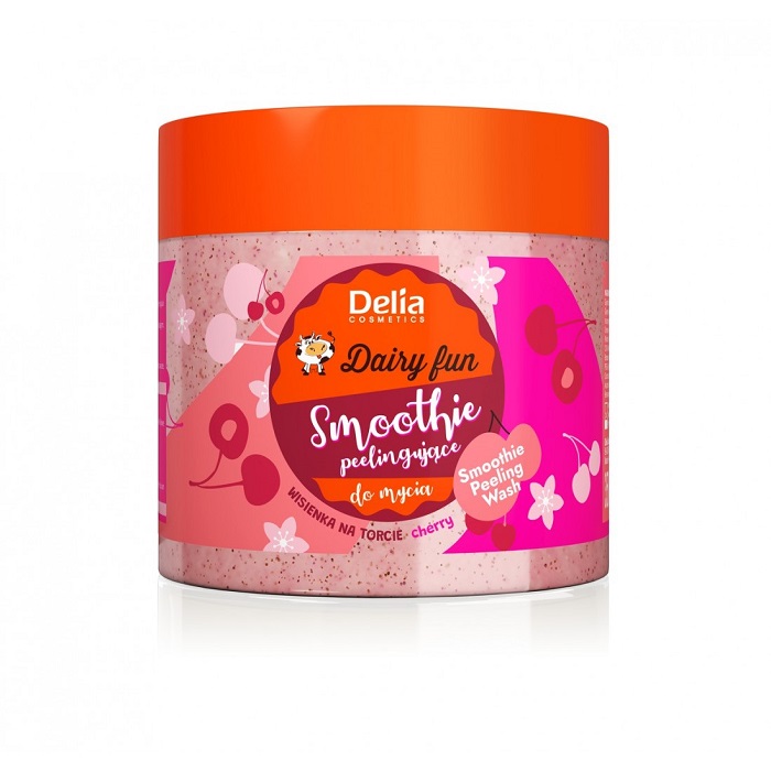 Peeling body wash smoothie Dairy Fun - sa eteričnim uljem višnje 350g  | DELIA Cosmetics | Kozmo