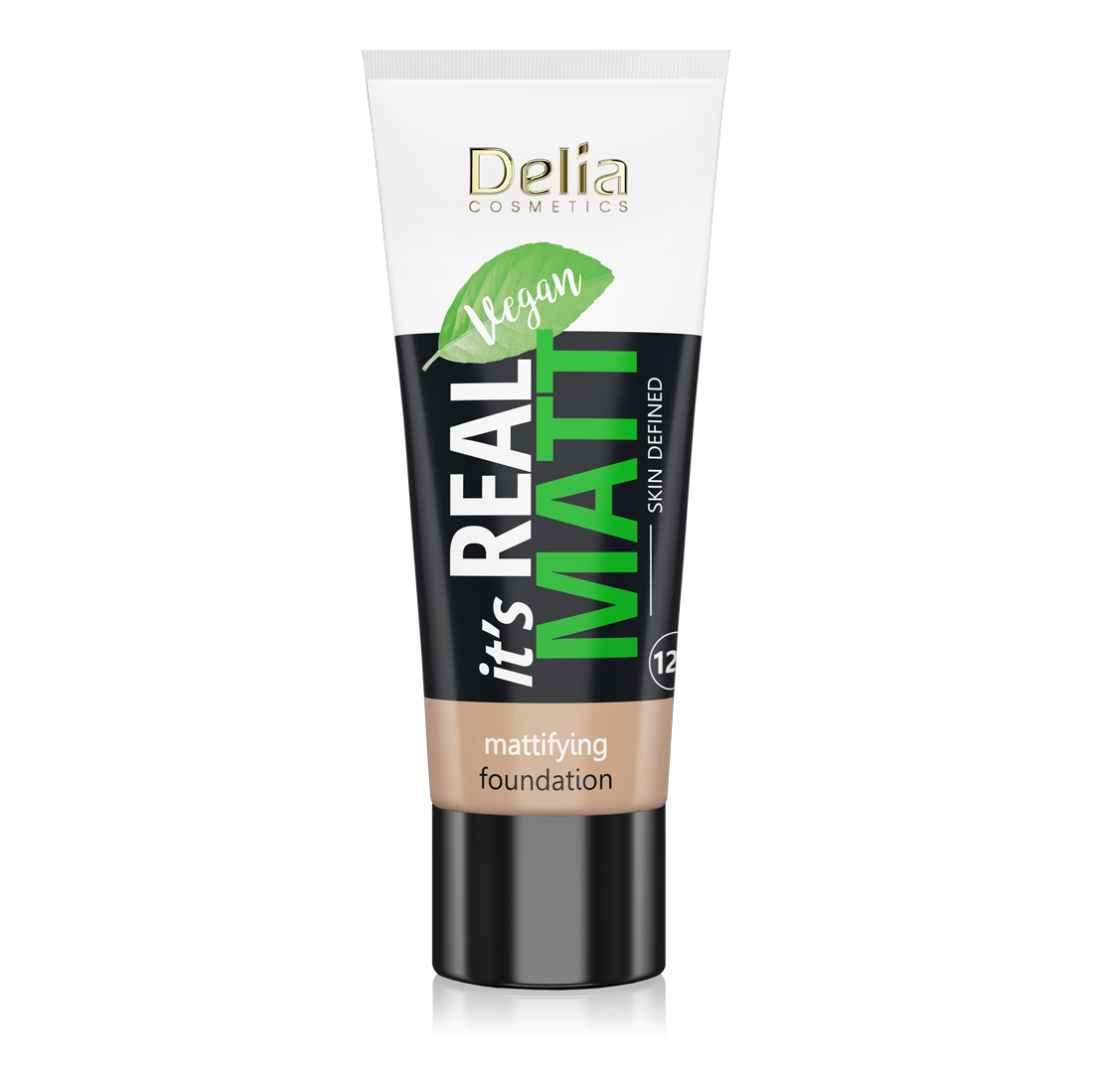 Mat tečni puder za lice REAL MAT porcelan 101 30 ml  | DELIA Cosmetics | Kozmo