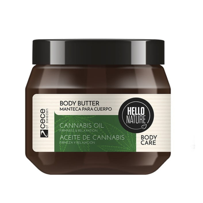 Buter za telo sa uljem konoplje, kokosovim uljem i ši buterom 250 ml | Hello Nature | Beliso | Kozmo