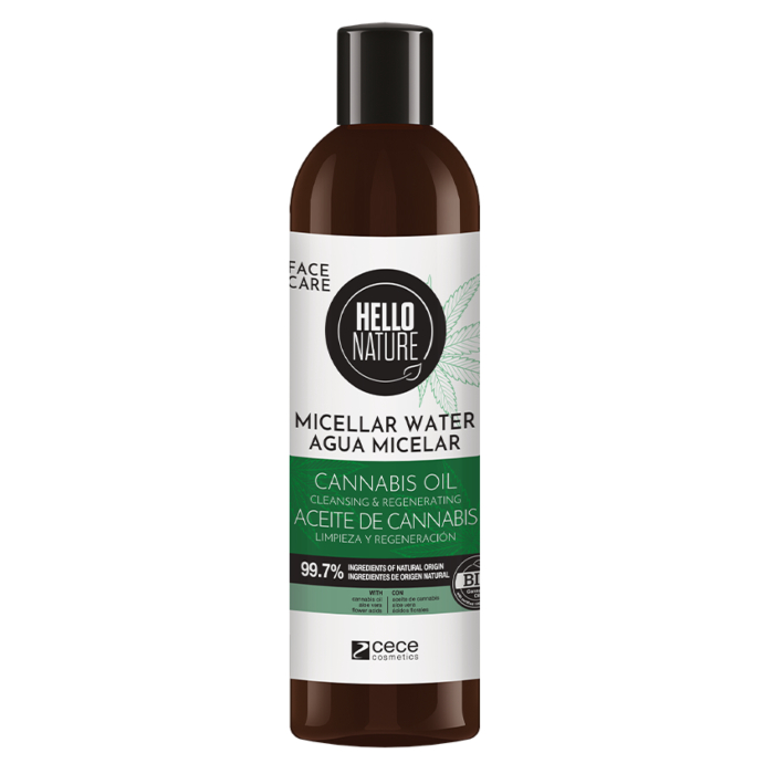 Micelarna voda za čišćenje lica sa uljem konoplje 300ml | Hello Nature | Beliso | Kozmo