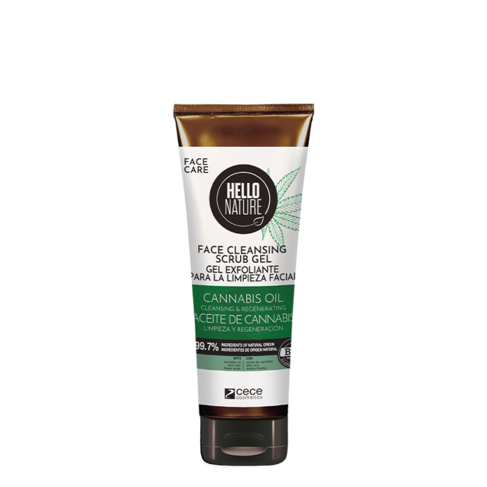 Piling za lice sa CBD uljem za umivanje i čišćenje 125ml | Hello Nature | Beliso | Kozmo