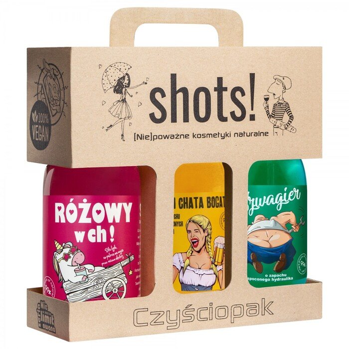 Poklon set – Gelovi za tuširanje 3 x 500ml Shots! - Royal Wrlcome Unisex | LaQ | KOZMO